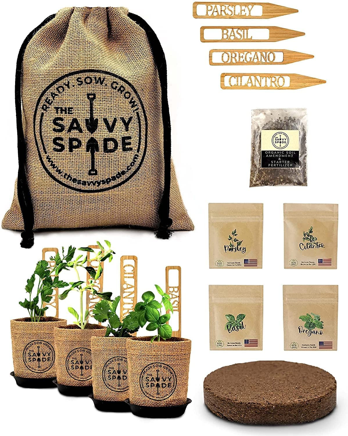 Indoor Herb Garden Starter Kit 