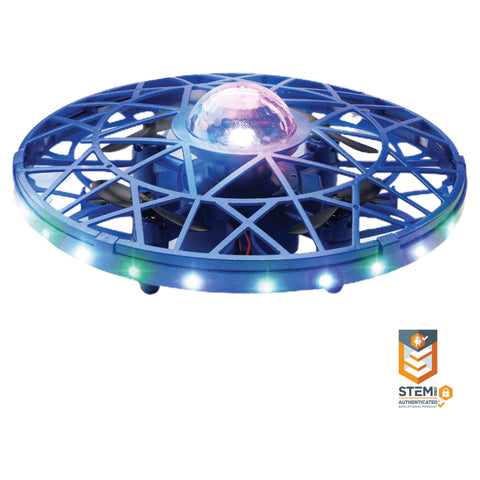 Scoot Cosmo Aerial Drone: Hand-Controlled Mini UFO Drone with LED Projector